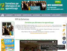 Tablet Screenshot of mfr-barbentane.com